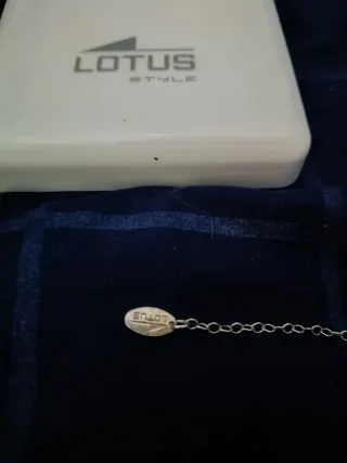 Collar y pendientes plata Lotus