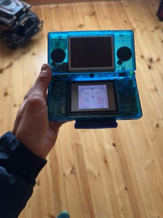 Nintendo DS Lite blu trasparente