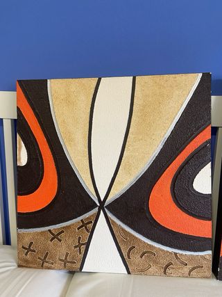 Set di 2 quadri astratti