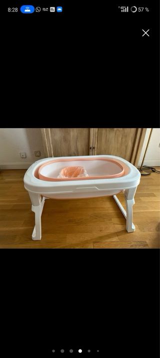 Bañera Plegable para niña rosa