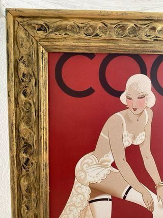 Cuadro dorado vintage Coco Mademoiselle