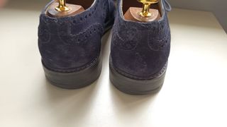 Scarpe scamosciate blu eleganti Made in Italy