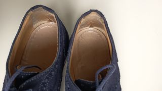 Scarpe scamosciate blu eleganti Made in Italy