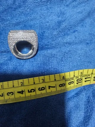 Anillo Moissanita Grande Plata