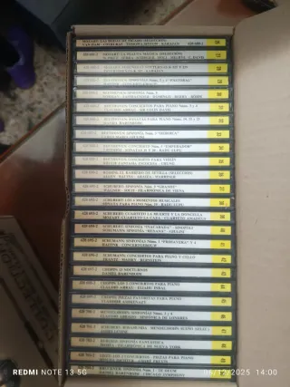 Cajas de CDs Mozart (Nº 1-50)