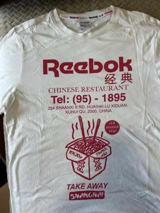 Camiseta Reebok Chinese Restaurant Blanca