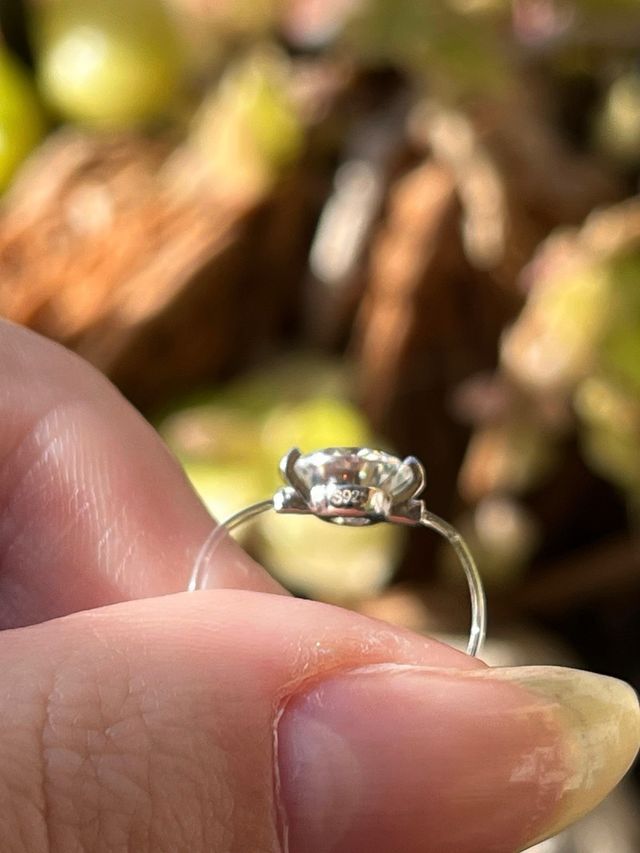 Anillo Plata “Invisible” Moissanita 2Ct