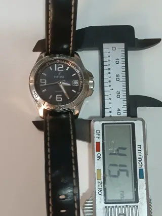 Reloj Festina Quartz Caballero Negro/Plata