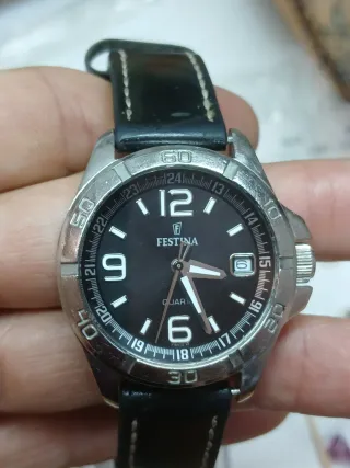 Reloj Festina Quartz Caballero Negro/Plata