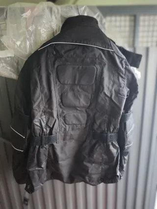 Chaqueta Moto Negra mujer, forro polar extraíble