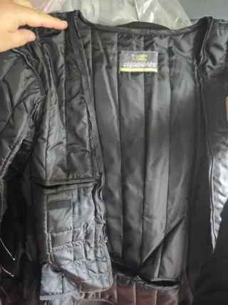 Chaqueta Moto Negra mujer, forro polar extraíble