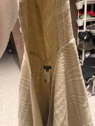 Capa con capucha beige talla única