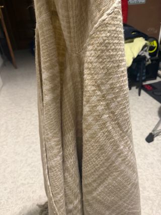 Capa con capucha beige talla única