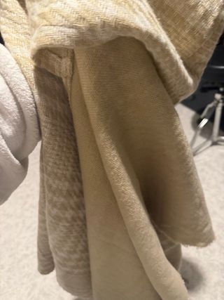 Capa con capucha beige talla única