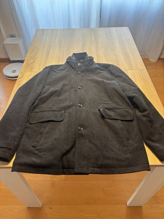 Abrigo Cortefiel Gris Oscuro Talla XL