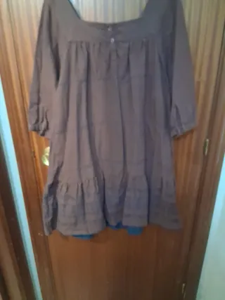 Vestido étnico marrón