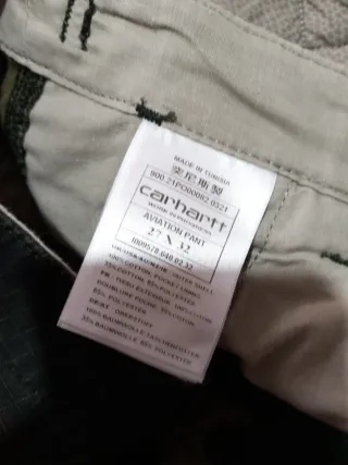 Pantaloni Carhartt fantasia militare tg 27x32