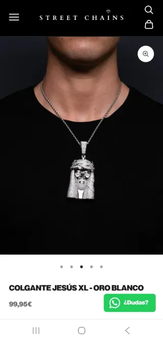 Colgante Jesús Grande, circonitas