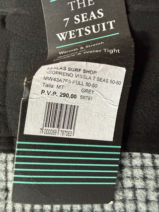 Neopreno Vissla 7 Seas 4/3 MT Nuevo