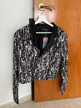 Americana Fevercity efecto lentejuelas Talla M