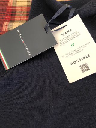 Jersey cuello alto Tommy Hilfiger azul hombre XXL