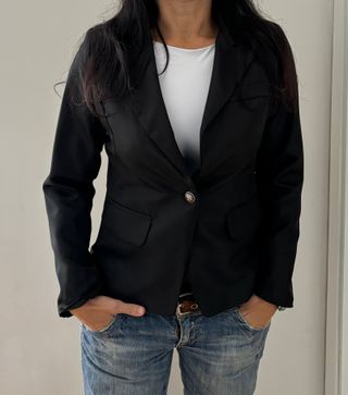 Chaqueta americana negra mujer, talla M. NUEVA