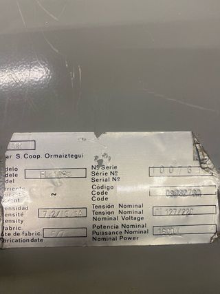 Calefactor  Eléctrico Fagor Modelo FL-1600w