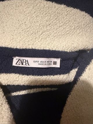 Vestido largo rayas azul y blanco