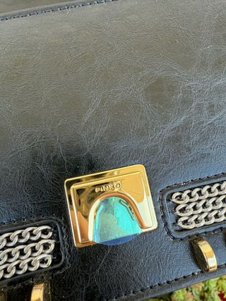 Borsa Pinko Nera con Dettagli Oro