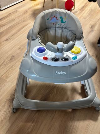 Andador tacatá bebé Asalvo plegable.  3 posiciones