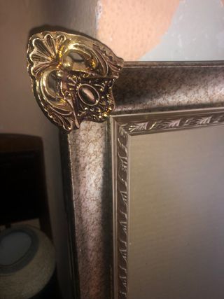 Marco de fotos dorado 62x52 cm