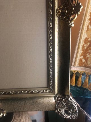 Marco de fotos dorado 62x52 cm