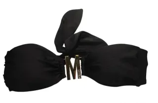 Costume da bagno Moschino nero con M dorata