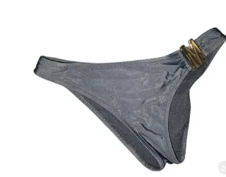 Costume da bagno Moschino nero con M dorata