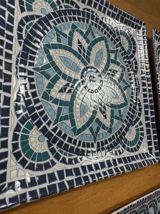 Set 5 piatti decorati mosaico