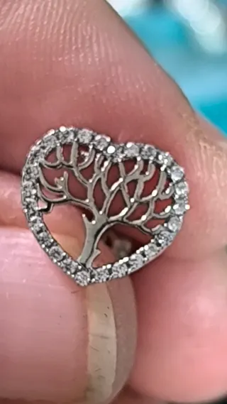 Pendientes Corazón Árbol Plata Ley