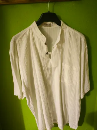 Camisa Blanca Ibicenca FRED POWER Talla 3XL