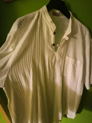 Camisa Blanca Ibicenca FRED POWER Talla 3XL