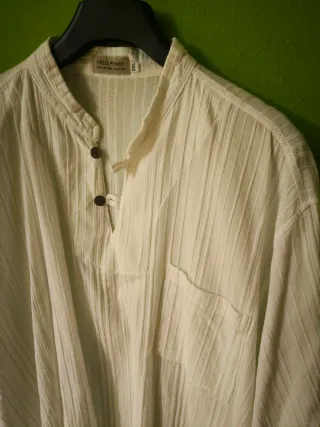 Camisa Blanca Ibicenca FRED POWER Talla 3XL