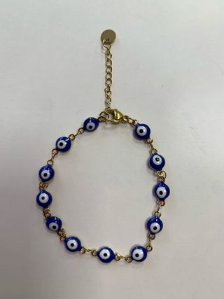 Pulsera Ojo Turco Acero Inoxidable Ajustable