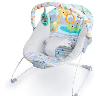 Dondolino per neonati con giocattoli