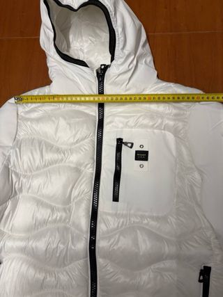 Piumino Blauer Bianco M Manica Liscia