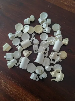 Playmobil stoviglie bianche