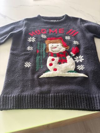 Jersey Navideño Muñeco Nieve Talla 10
