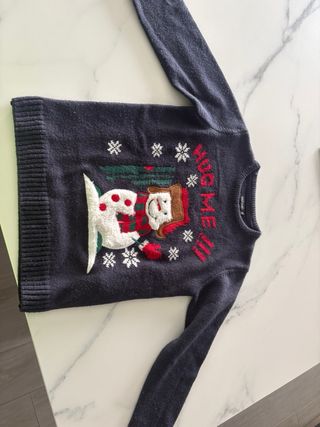 Jersey Navideño Muñeco Nieve Talla 10