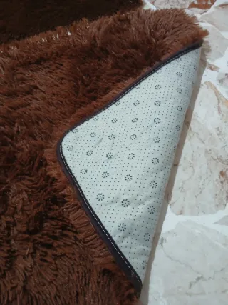 Set 3 Tappeti Marroni Morbidi