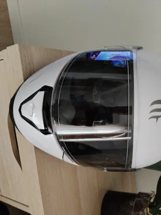 Casco de moto blanco helmets talla xs