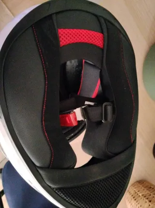 Casco de moto blanco helmets talla xs