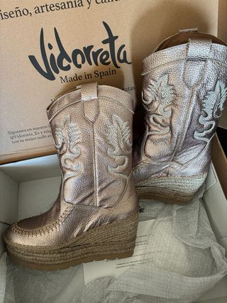 Bota alta Cowboy Vidorreta