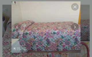 Colcha edredón flores cama 105 El Corte Inglés